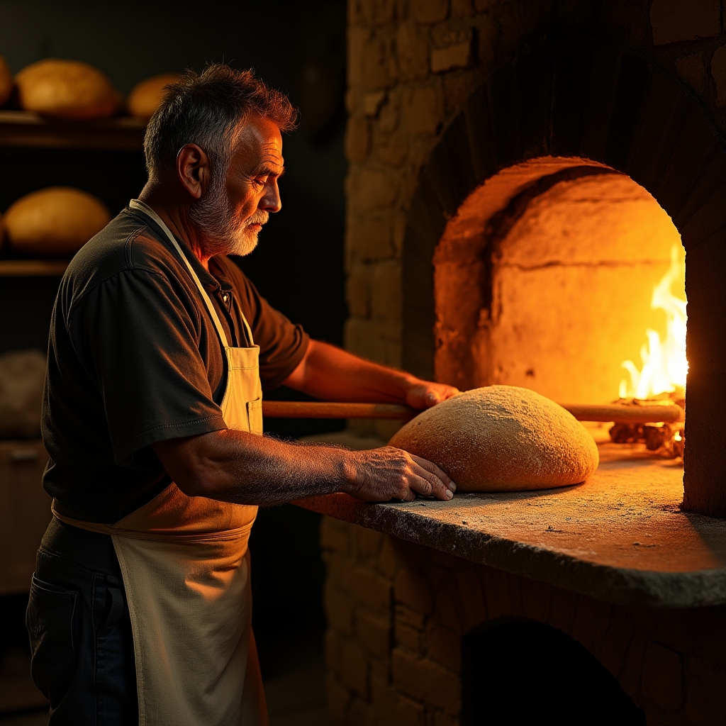 Forno artigianale siciliano con pane e prodotti da forno tradizionali